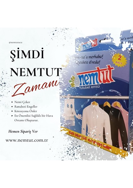 Nem Tut Nem Alıcı  Rutubet Emici Korozyon Giderici (5 Kutu İçerisinde 10 Paket)