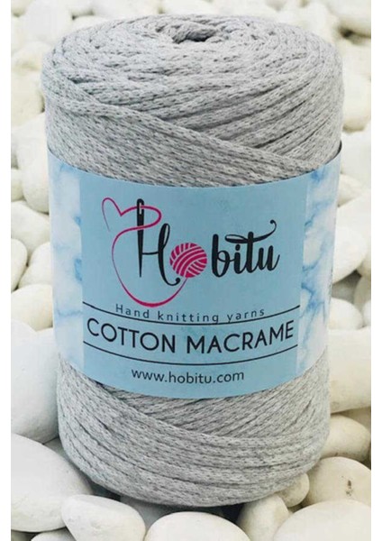 Gri Cotton Macrame 156 Gri