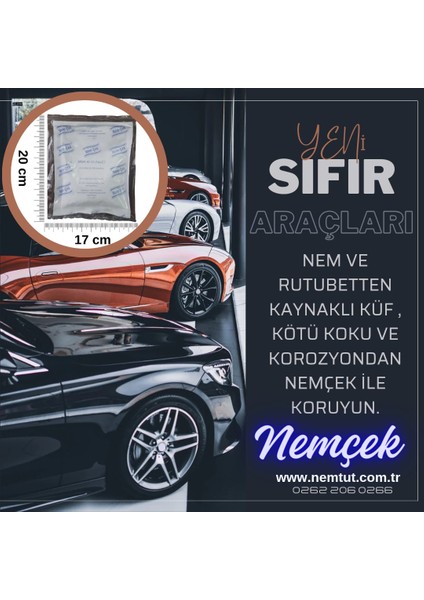 Nem Tut Nem Alıcı  Rutubet Emici Korozyon Giderici (30 Kutu İçerisinde 60 Paket)