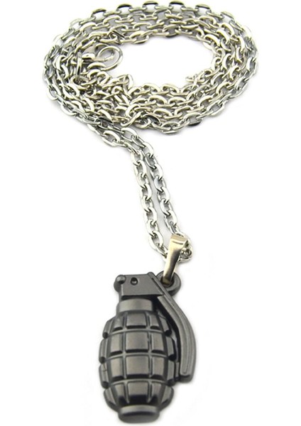 El Bombası - Grenade - Kolye - Mat Siyah