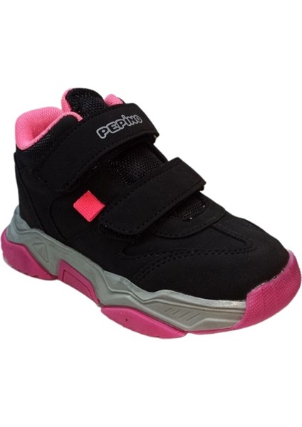 Kids 1387 Pt. Çocuk (26-30) Siyah-Fosfor-Fuşya Bot