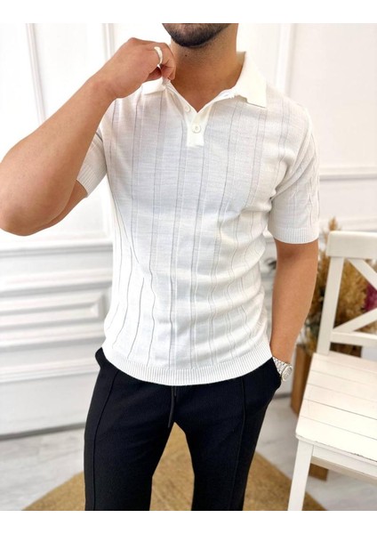 T-Shirt Nefes Alabilen Terletmez Polo Yaka T-Shirt Slim Fit T-Shirt