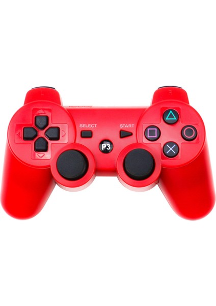 Zshskj Ps3 Için Bluetooth Kablosuz Oyun Denetleyicisi - Kırmızı (Yurt Dışından)