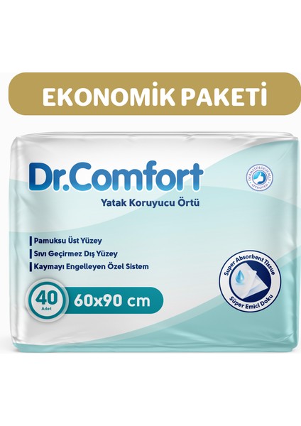 Dr Comfort 60X90 Yatak Koruyucu Örtü 40 Adet