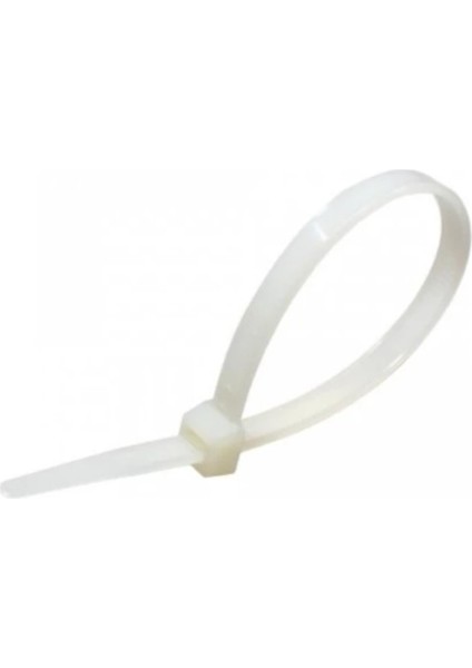 Plastik Kelepçe Cırt Kablo Bağı - Flex Kanal Bağlantı Kelepçesi 100'lü 610X7.6 mm Beyaz modelleri