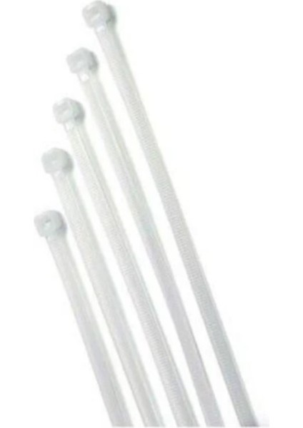 Plastik Kelepçe Cırt Kablo Bağı - Flex Kanal Bağlantı Kelepçesi 100'lü 610X7.6 mm Beyaz indirimleri
