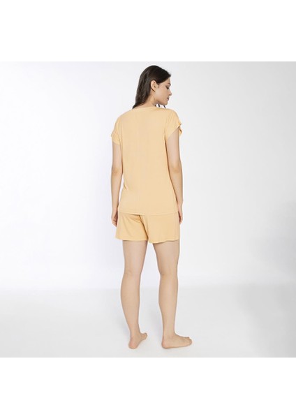 C840-708 Kadın Viskon Kısakol Short Takım