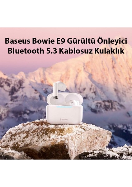 Baseus Bowie E9 Gürültü Önleyici Bluetooth 5.3 Kablosuz Kulaklık