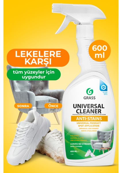 Çok Amaçlı Temizleyici - Universal Cleaner 600 ml - Ev ve Ofis Için Çok Amaçlı Yüzey Temizleyici