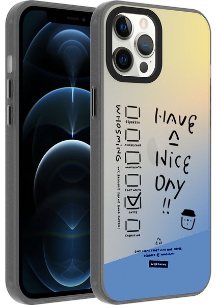 Apple iPhone 12 Pro Max - Uyumlu Desenli Dragon Sert Kapak-Have