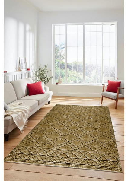 3D Dijital Kaymaz Taban Yıkanabilir Kilim Desen Yolluk Mutfak Salon Halısı, Sade-05-Kahve, modelleri