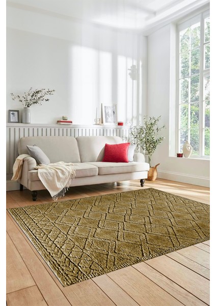 3D Dijital Kaymaz Taban Yıkanabilir Kilim Desen Yolluk Mutfak Salon Halısı, Sade-05-Kahve, fırsatları