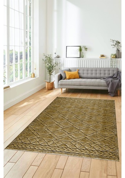 3D Dijital Kaymaz Taban Yıkanabilir Kilim Desen Yolluk Mutfak Salon Halısı, Sade-05-Kahve, indirimleri