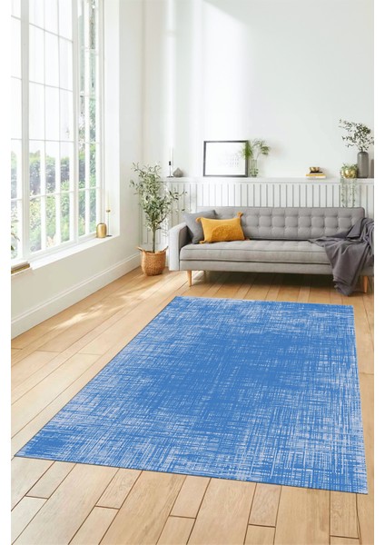 Dijital Kaymaz Taban Yıkanabilir Sade Düz Desen Yolluk Mutfak Salon Halısı, Sade-14-Mavi, fırsatları