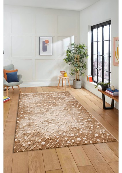 Dijital Baskı Kaymaz Yıkanabilir Sade 3D Yolluk Mutfak Koridor Salon Halısı, Sade-48-Kahve, fiyatları