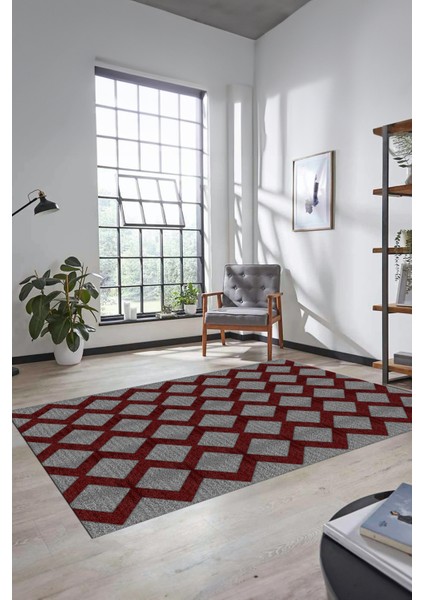 Dijital Baskı Kaymaz Yıkanabilir Sade Motifli Yolluk Mutfak Salon Halısı Sade-40-Bordo fiyatları