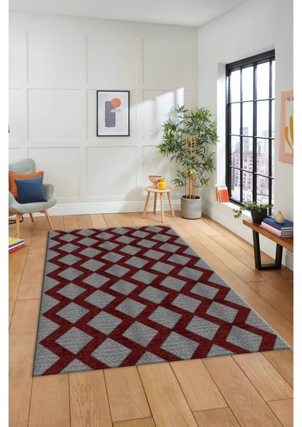 Dijital Baskı Kaymaz Yıkanabilir Sade Motifli Yolluk Mutfak Salon Halısı Sade-40-Bordo modelleri
