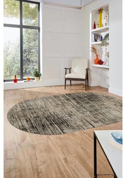 Düz Renk Sade Desen Dijital Kaymaz Taban Yıkanabilir Oval Yolluk Salon Halısı, O-Sade-37-Bej, modelleri