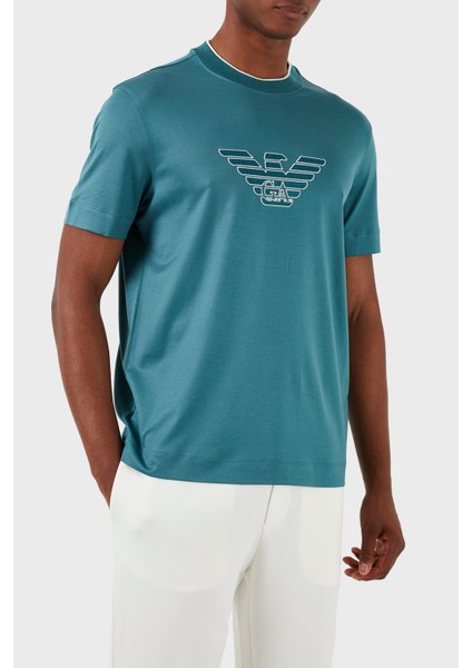 Pamuklu Regular Fit Bisiklet Yaka T Shirt Erkek T Shirt 3D1TD4 1juvz 0755