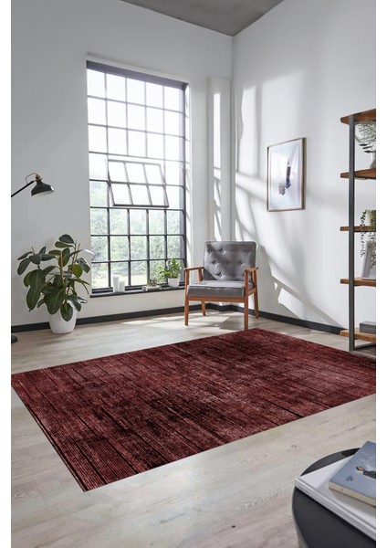 Düz Renk Sade Desen Dijital Kaymaz Taban Yıkanabilir Yolluk Salon Halısı Sade-37-Bordo modelleri