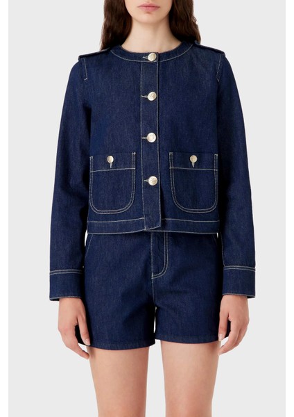 Yüksek Bel Regular Fit Denim Short Kadın Short 3D2J6D 2DM1Z 0941