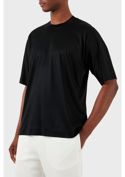 Oversize Fit Bisiklet Yaka T Shirt Erkek T Shirt 3D1TG2 1juvz 0999 modelleri