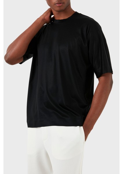 Oversize Fit Bisiklet Yaka T Shirt Erkek T Shirt 3D1TG2 1juvz 0999 fırsatları