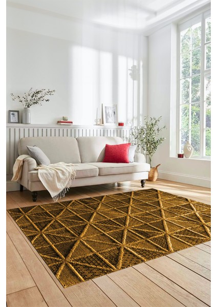 3D Dijital Kaymaz Taban Yıkanabilir Sade Motifli Yolluk Mutfak Salon Halısı, Sade-12-Kahve, modelleri