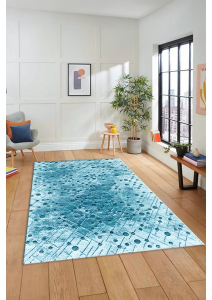 Dijital Baskı Kaymaz Yıkanabilir Sade 3D Yolluk Mutfak Koridor Salon Halısı, Sade-48-Mavi, fiyatları