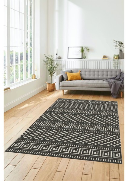 Kilim Desenli Dijital Kaymaz Yıkanabilir Sade Yolluk Mutfak Koridor Salon Halısı Sade-21-Krem fiyatları