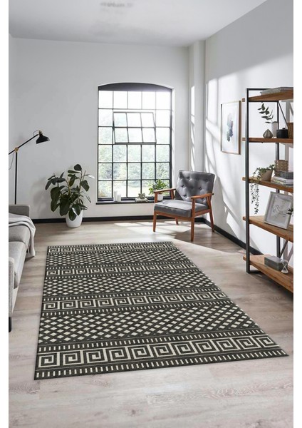 Kilim Desenli Dijital Kaymaz Yıkanabilir Sade Yolluk Mutfak Koridor Salon Halısı Sade-21-Krem fırsatları