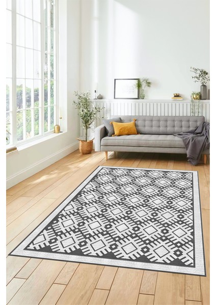 Kilim Desenli Dijital Kaymaz Yıkanabilir Sade Yolluk Mutfak Koridor Salon Halısı, Sade-19-Beyaz, modelleri