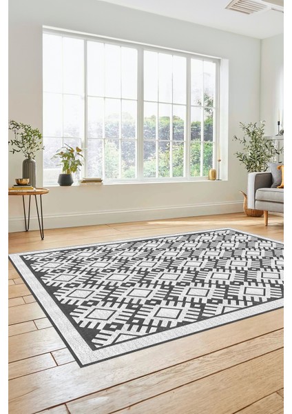 Kilim Desenli Dijital Kaymaz Yıkanabilir Sade Yolluk Mutfak Koridor Salon Halısı, Sade-19-Beyaz, fırsatları