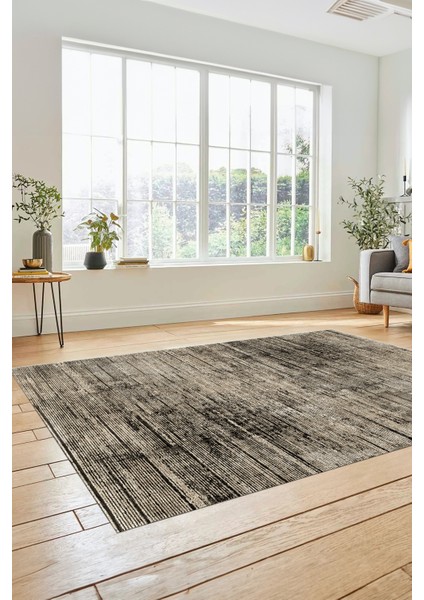 Düz Renk Sade Desen Dijital Kaymaz Taban Yıkanabilir Yolluk Salon Halısı, Sade-37-Bej,