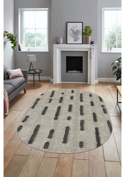 Dijital Baskı Kaymaz Yıkanabilir Sade Düz Oval Yolluk Koridor Salon Halısı, O-Sade-49-Bej, fırsatları