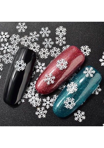 Kavanoz Noel Süsleri Kar Tanesi Çiviler Parıltılı Beyaz (Yurt Dışından) modelleri