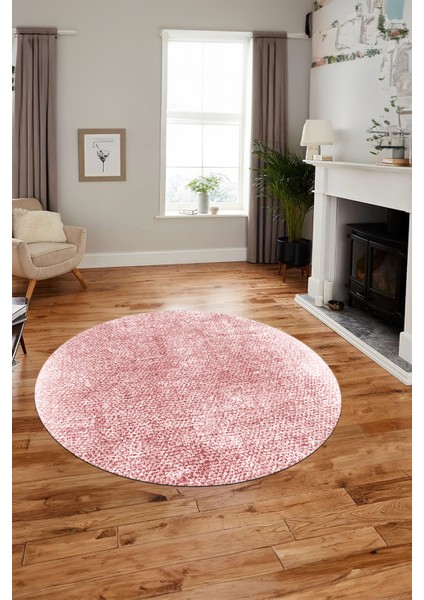 Dijital Baskı Kaymaz Yıkanabilir Sade Düz Renk Tasarım Yuvarlak Salon Halısı, Y-Sade-43-Pembe, fiyatları