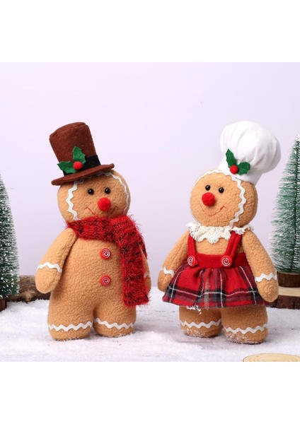 Noel Zencefilli Kurabiye Peluş Bebek, 11.8 Inç Zencefilli Kurabiye Adam lar Noel Zencefilli Kurabiye Yastıklar Tatil Dekor Için Doldurulmuş Zencefilli Kurabiye Bebek N (Yurt Dışından)