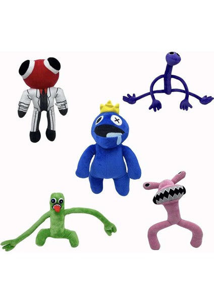 Mavi Peluş - Mor Peluş - 5 Adet Renkli Mor, Sarı, Mavi, Turuncu Kırmızı - Çocuklar Için Sevimli (Yurt Dışından)