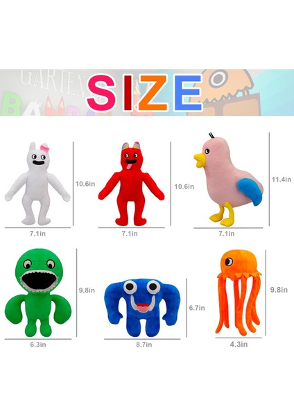6pcs Banban Bahçesi Peluş Oyuncaklar, Hayranlar Için Jumbo Josh Peluş, Çocuklar, Noel Yeni Yıl Doğum Günü Gıf Için Yumuşak Dolması Oyun Peluş (Yurt Dışından)
