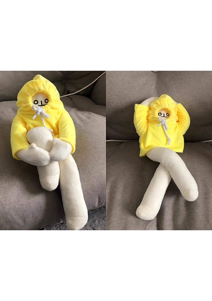 Muz Adam Bebek, 16 Inç Kawaii Dolması Peluş Muz Oyuncak Mıknatıslı Değiştirilebilir Peluş Yastık Oyuncak Komik Adam Bebek Dekompresyon Oyuncak Erkekler Kızlar (Yurt Dışından)