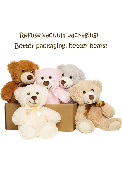 Oyuncak Ayılar Toplu 5 Paket Teddy Bear Doldurulmuş Hayvan lar Çocuk Kız Arkadaşı Için 5 Renk Hediye, Noel Sevgililer Günü Doğum Günü Düğün Partisi Için 13.5 Inç Doldu (Yurt Dışından)