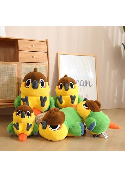 Yeşil Kuş lar ile Sarı, Süper Yumuşak Kuşlar Doldurulmuş Hayvan Sarılma Yastık, Erkek Kız Çocuklar Için Sevimli Kuş Peluş Noel Doğum Günü i (Kuş-Yalan, 13,7 I (Yurt Dışından)