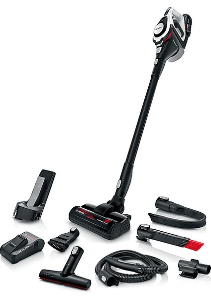 Bosch Unlimited Serie 8 Kablosuz Süpürge Dikey Süpürge Hızlı Şarjlı Süpürge BSS825FRSH