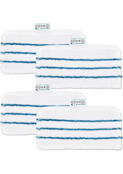 Mikrofiber Buharlı Mops Yedek Siyah + Katlı Buharlı Paspas 1600 Serisi Fsm 1610 Fsm 1630 SMH1621 HSMC1300 4 Paket (Yurt Dışından)