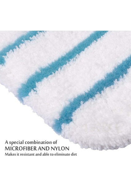 Mikrofiber Buharlı Mops Yedek Siyah + Katlı Buharlı Paspas 1600 Serisi Fsm 1610 Fsm 1630 SMH1621 HSMC1300 4 Paket (Yurt Dışından) modelleri
