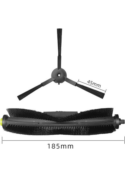 Yan Fırça Ana Fırça Rulo Takımı Qihoo 360 S10 Elektrikli Süpürge Robotu Aksesuarları (Yurt Dışından)