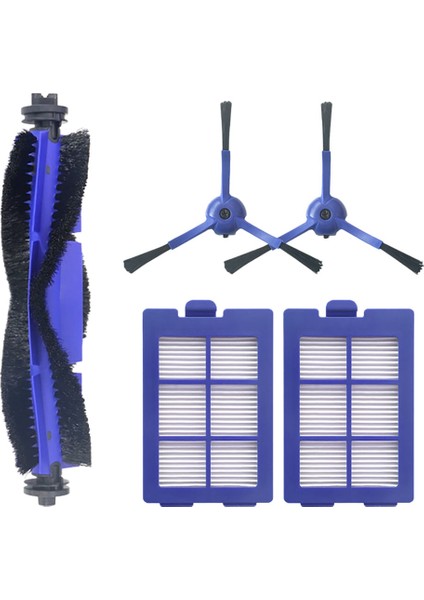 X8 Süpürme Aksesuarları Için 1 Ana Fırça + 2 Yan Fırça + 2 Filtre (Yurt Dışından)
