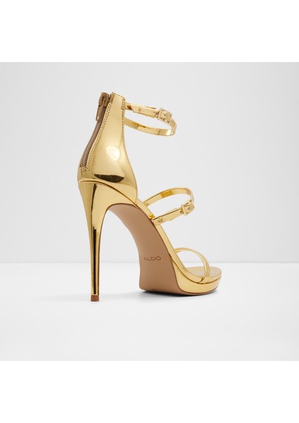 Levıssa Sandalet Yüksek Topuklu Sandalet;abiye Sandalet - Gold fiyatları