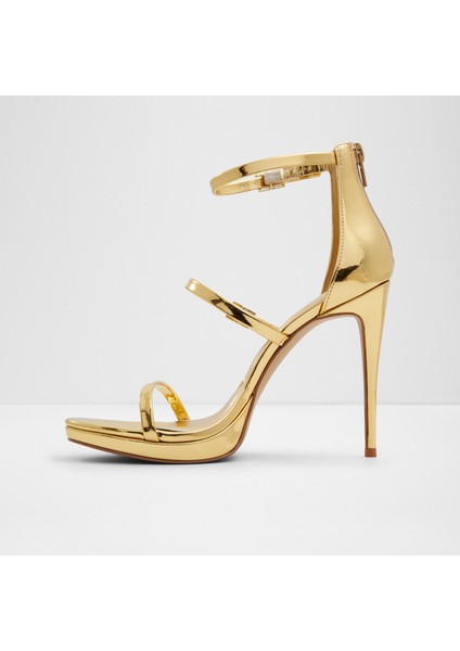 Levıssa Sandalet Yüksek Topuklu Sandalet;abiye Sandalet - Gold modelleri